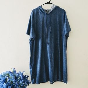 Plus | Hoodie Dress | Blue/Denim | 3X